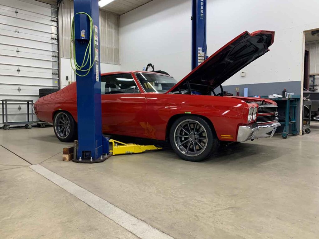 Chevelle in the shop